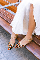 Bailarina Fluorita Gold (incluye plantilla de lana y de piel )