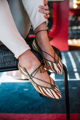 Ballerinas Miró Cebra (incluye plantilla de lana y piel)