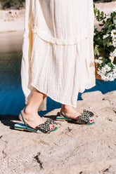 Sandalia Albaricoque Green