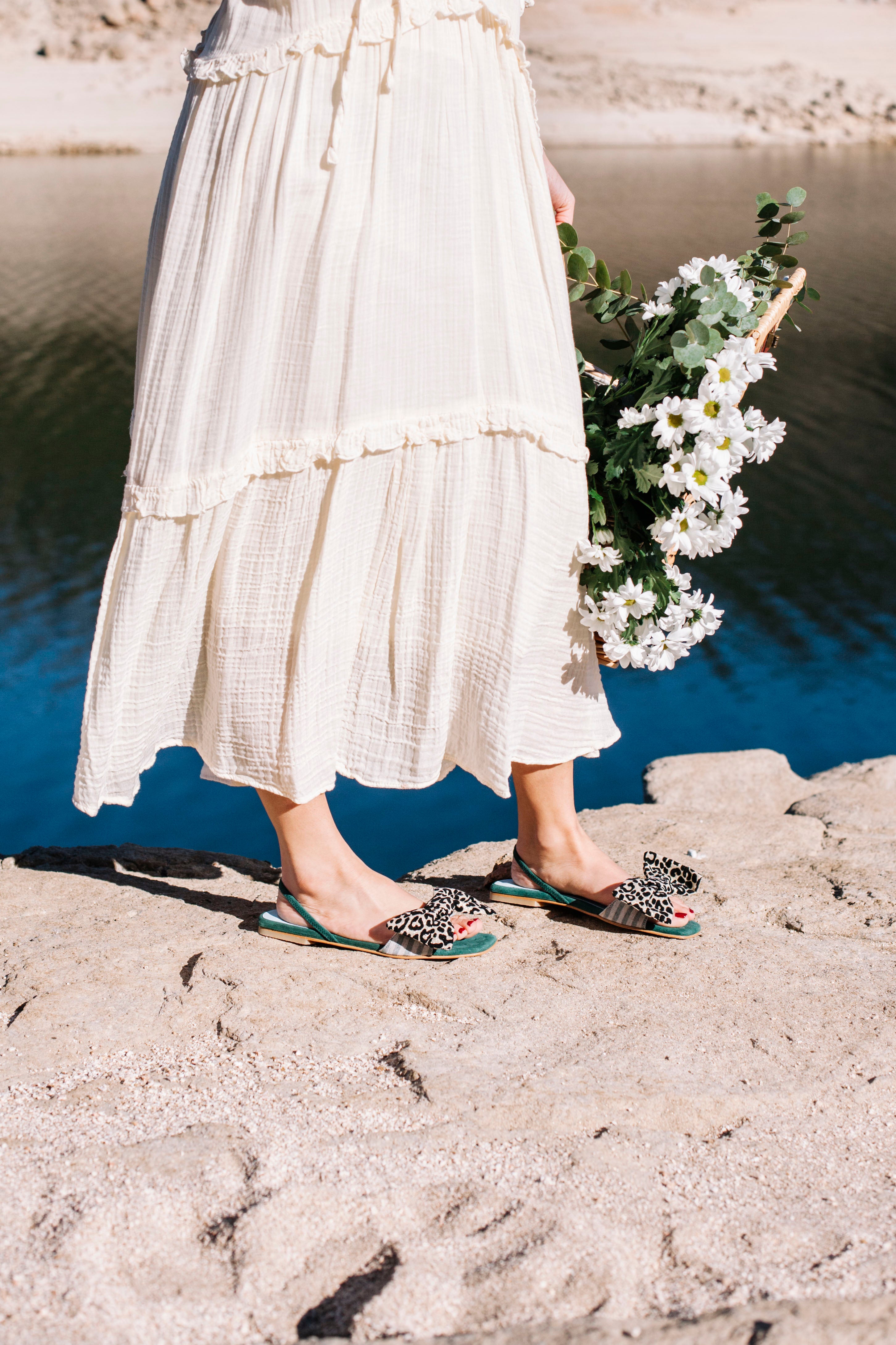 Sandalia Albaricoque Green