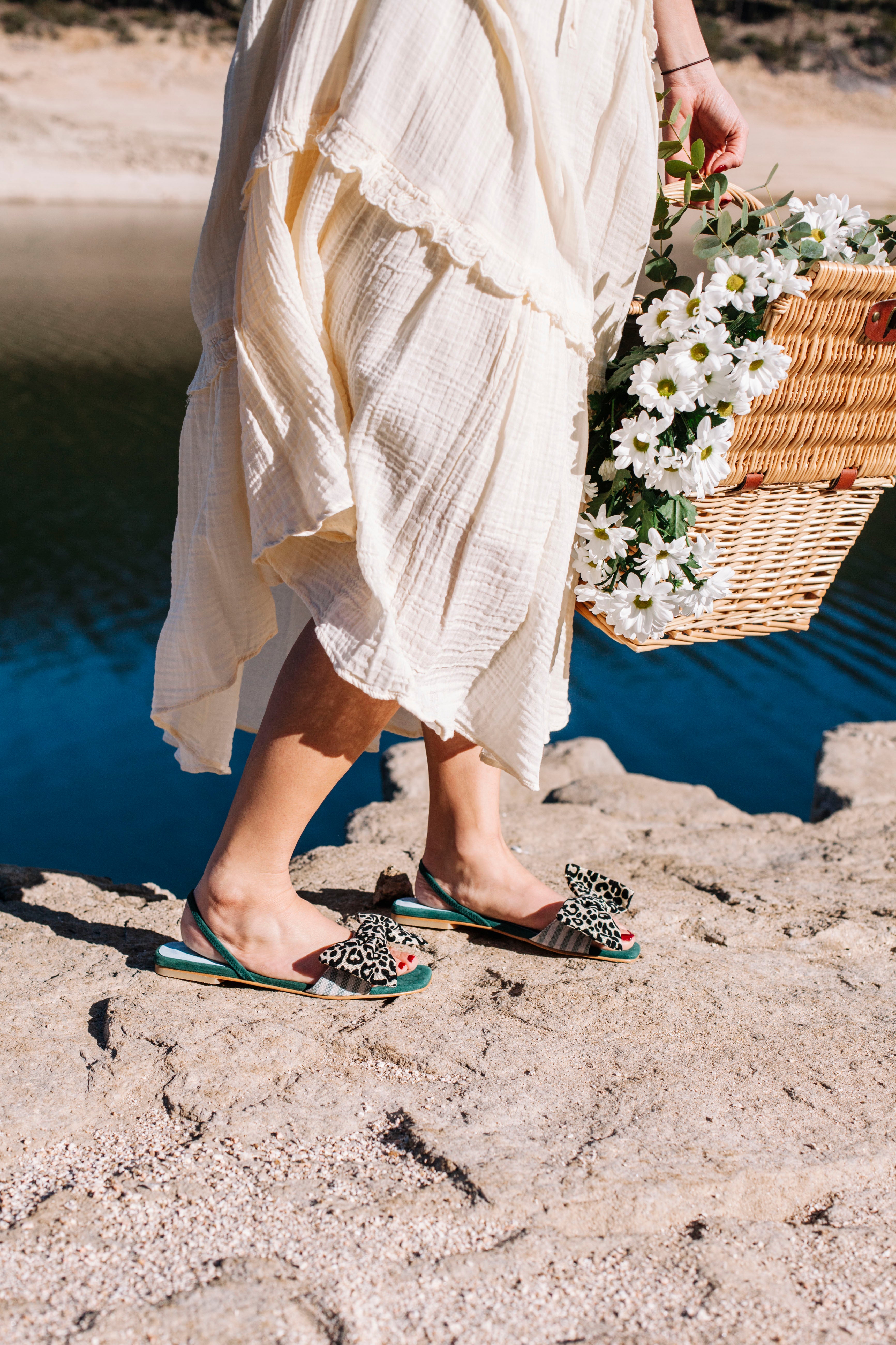 Sandalia Albaricoque Green