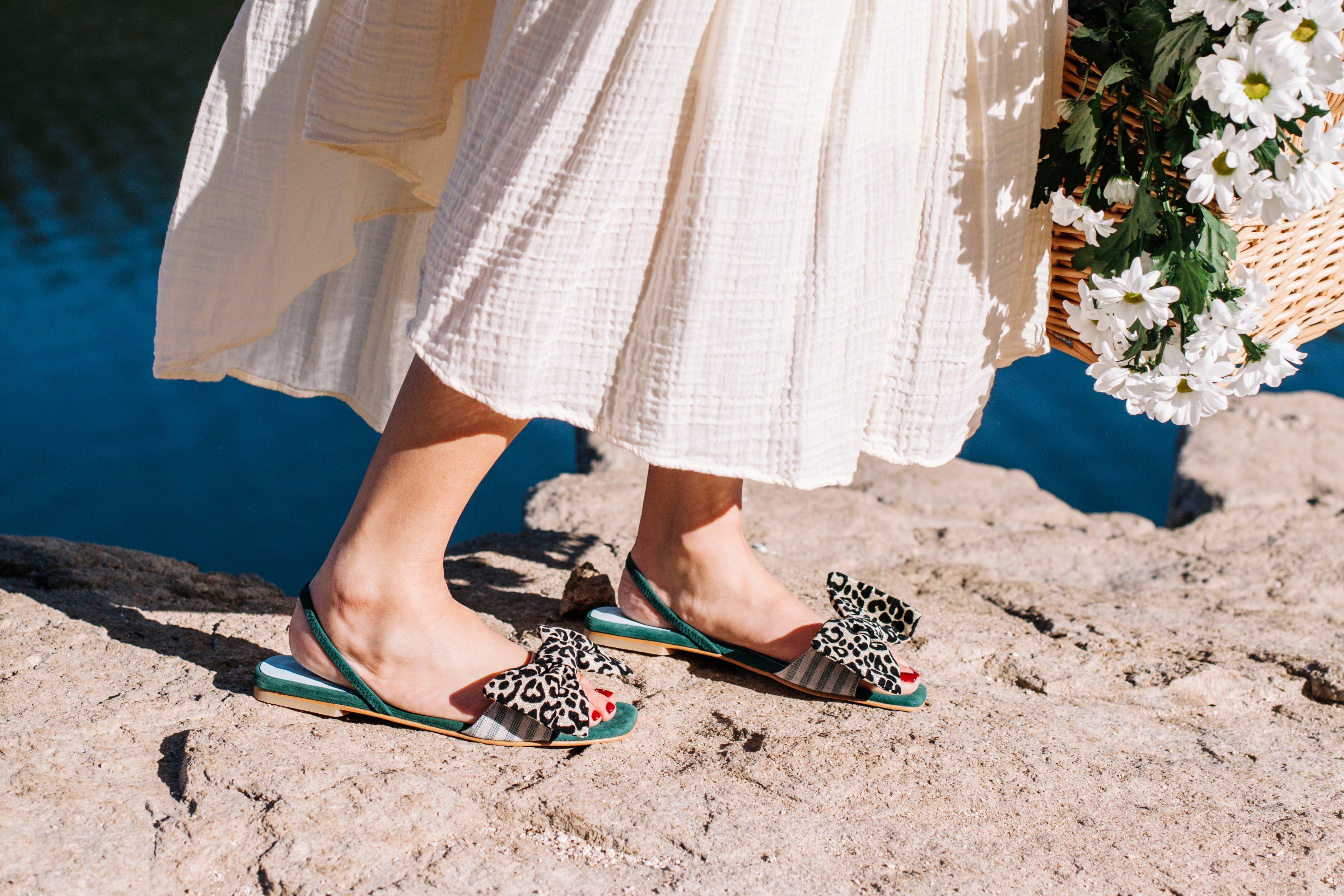 Sandalia Albaricoque Green