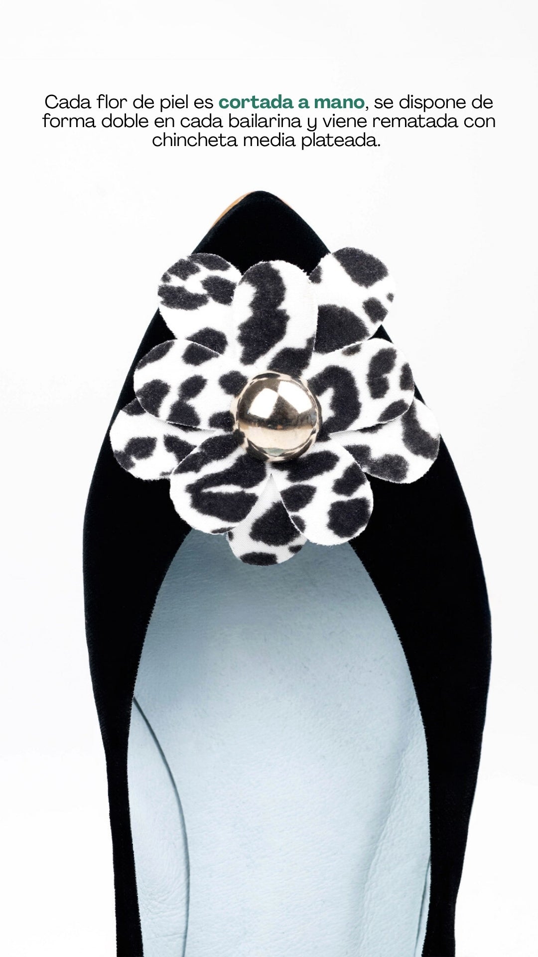 Bailarina Milan Black (plantilla extra)